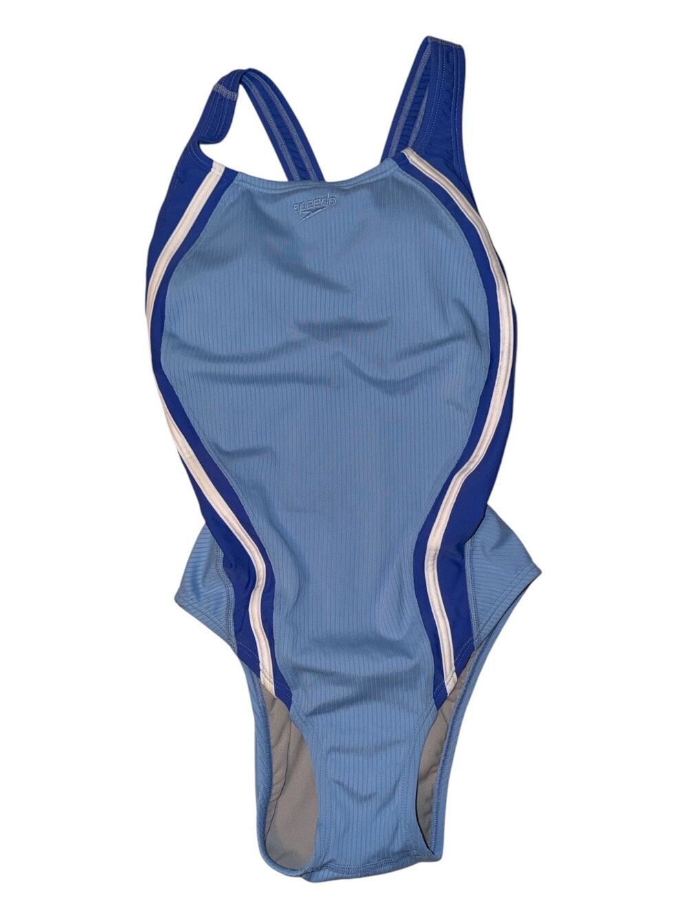 Speedo Women's Size 6 Quantum Fusion One Piece Swimsuit Blue